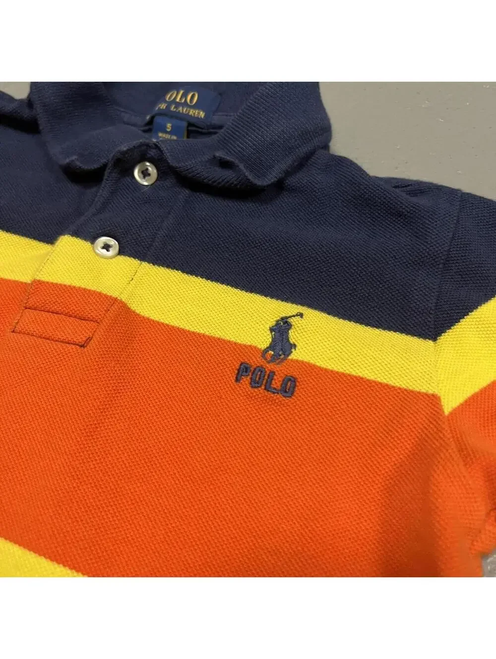 Polo Ralph Lauren Toddlers Multi Colored Striped Polo Shirt